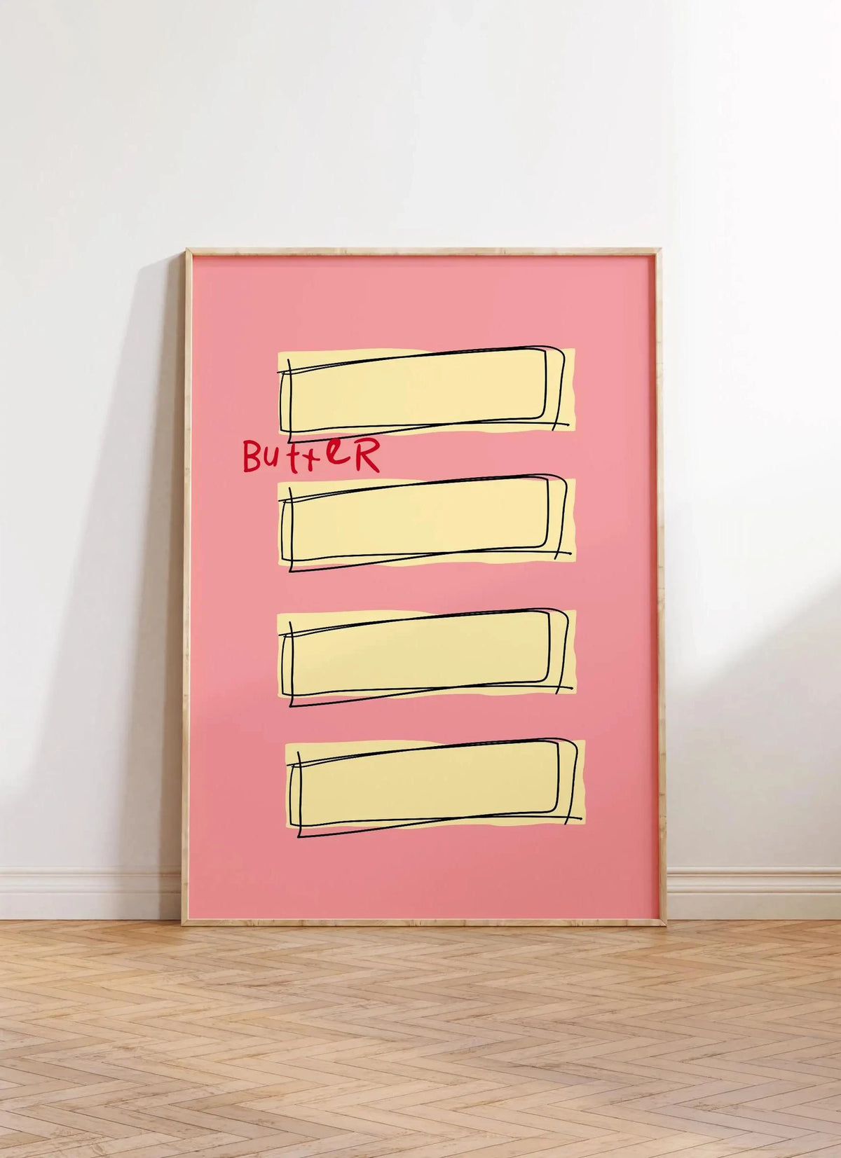 Butter Poster Minimalist Kitchen Canvas Wall Art Print Canvas Wall Art Qst 01 30x40cm Unframed