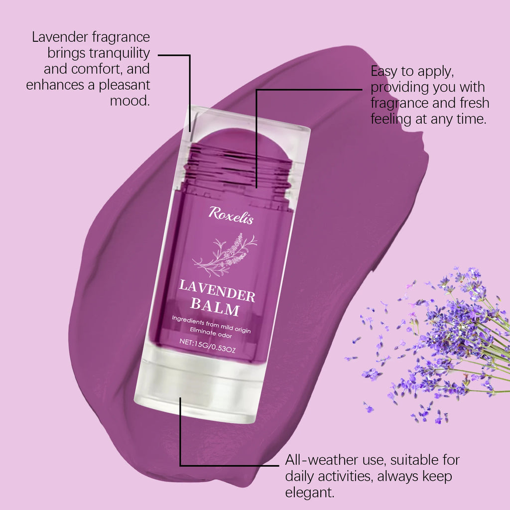 Lavender Solid Perfume 15g – Alcohol-Free Floral Fragrance Balm Solid Perfume Balm Qst