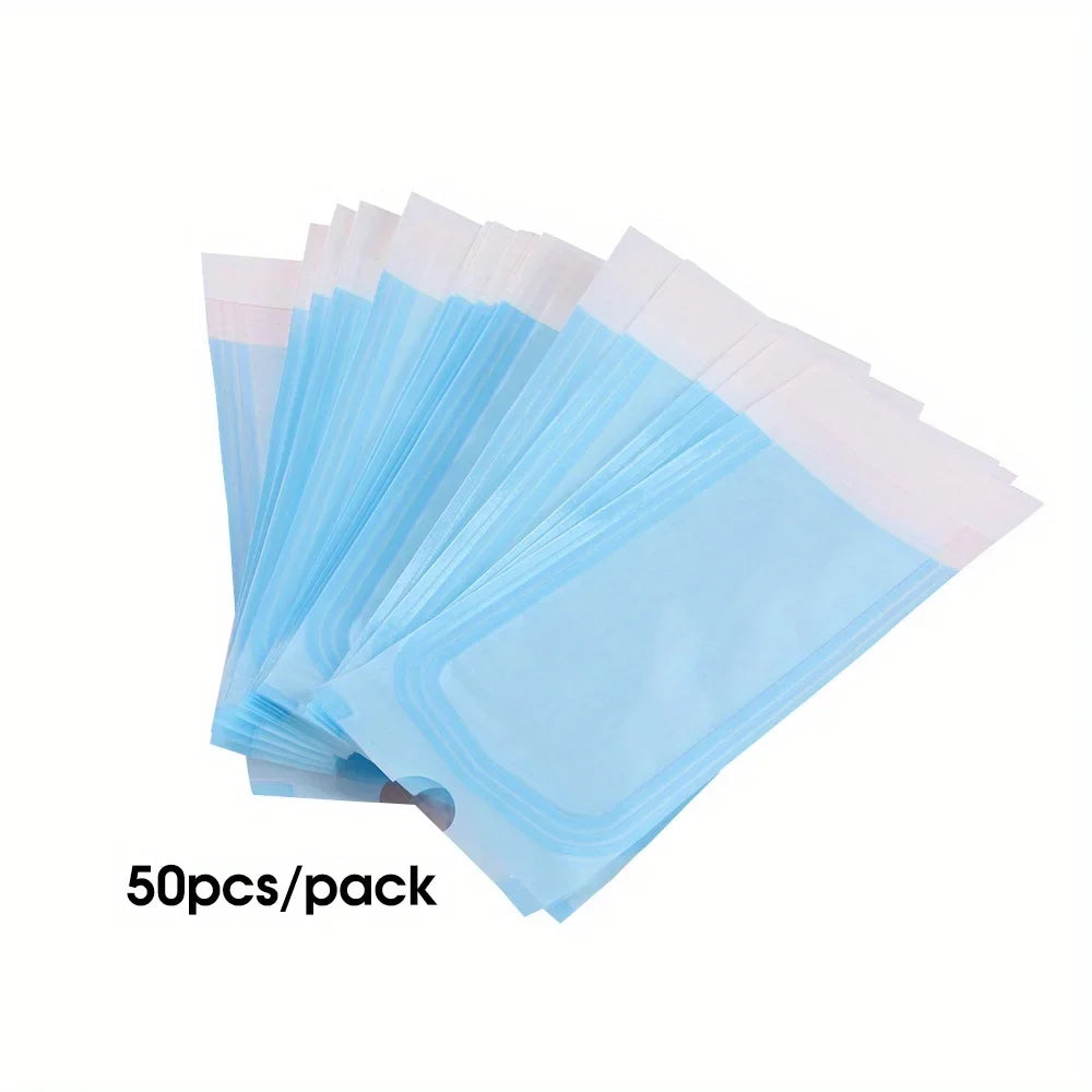 Self-Sealing Nail Art Tool Pouches – 50-Pack Packaging Bags Nail Tool Packaging Qme