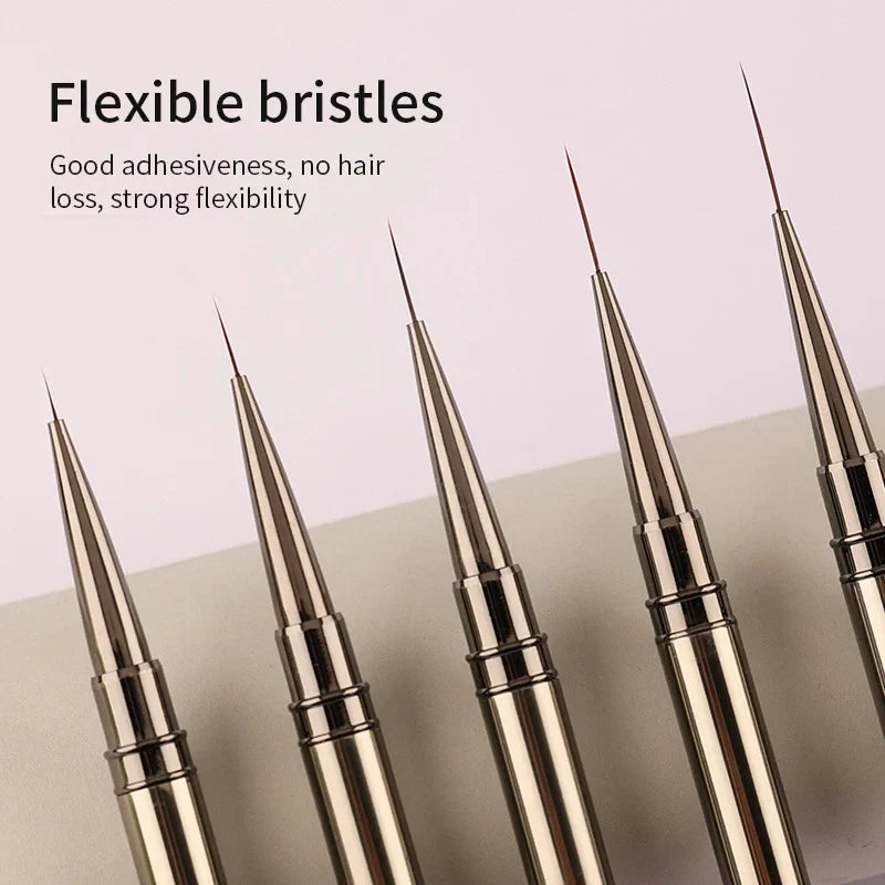 Nail Art Liner Brushes Set – Striping & Detail Drawing Pens Nail Art Brush Set Qme