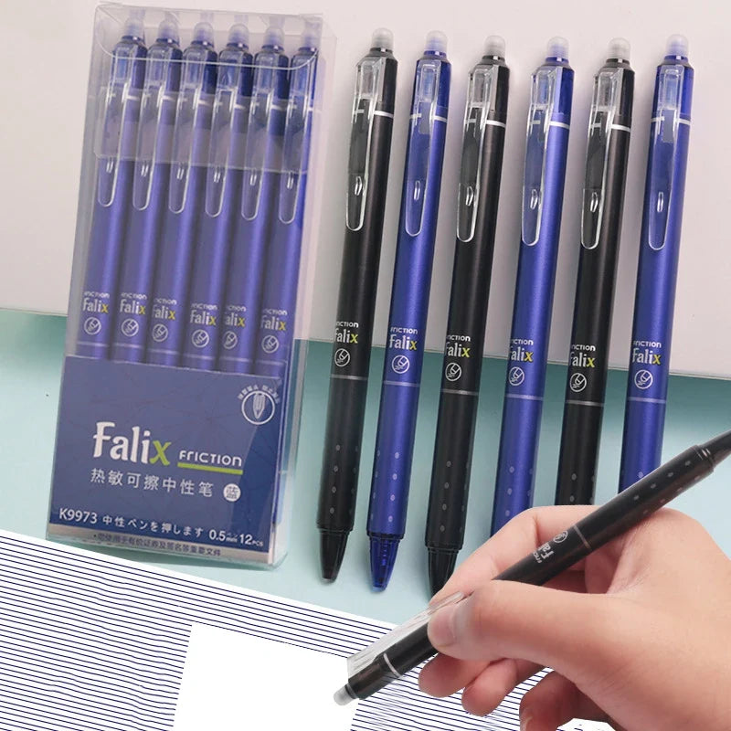 Erasable Gel Press Ballpoint Pens – School & Office Stationery Erasable Gel Pen Qme