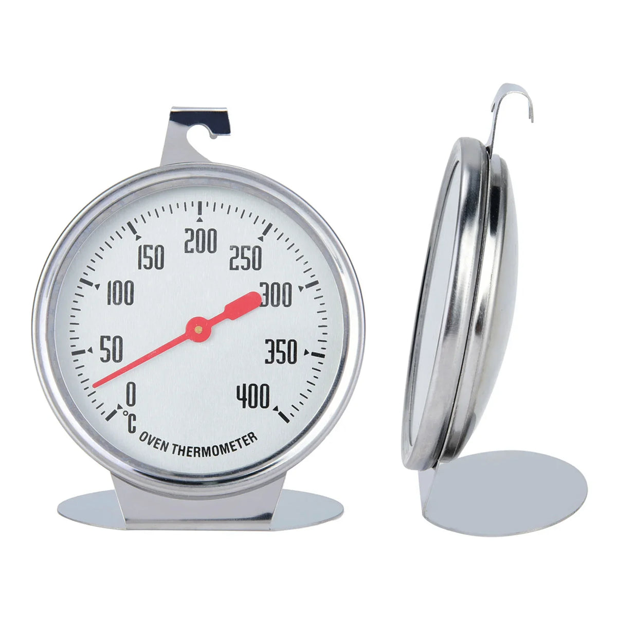 Stainless Steel Oven Thermometer 0–400°F Stand-Up Kitchen Gauge Oven Thermometer Qme