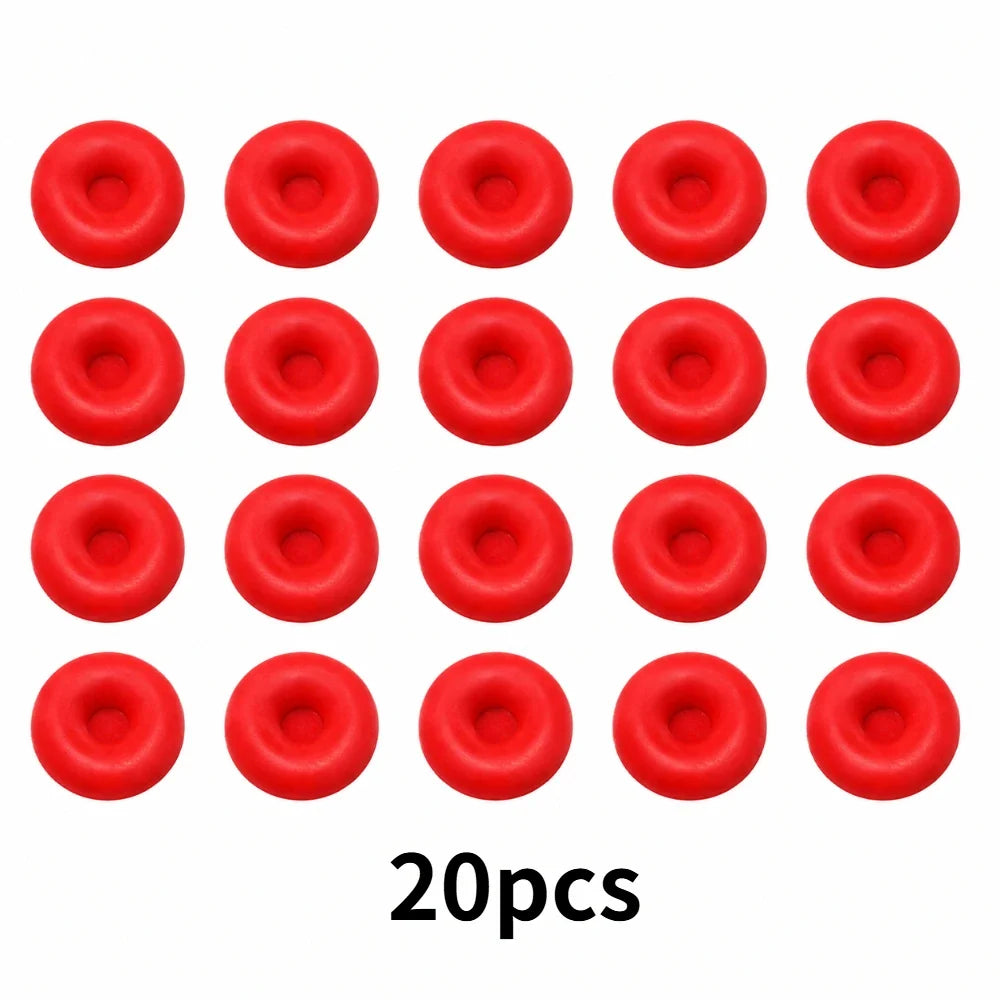 Caulking Gun Nozzle Tip Covers | Dustproof Rubber Sealing Caps Nozzle Tip Cover Qme red 20pcs