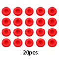 Caulking Gun Nozzle Tip Covers | Dustproof Rubber Sealing Caps Nozzle Tip Cover Qme red 20pcs