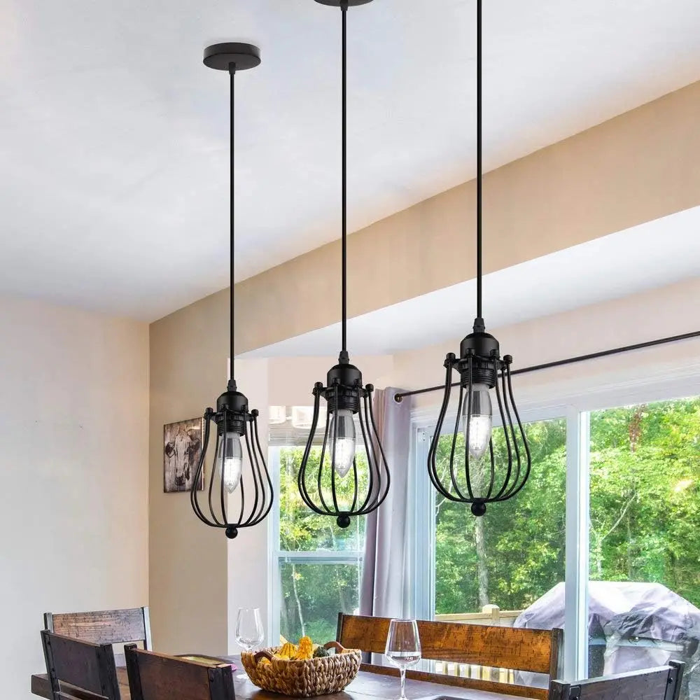 Vintage Concrete Pendant Light – Retro Industrial Hanging Lamp Pendant Light Fixture Qme