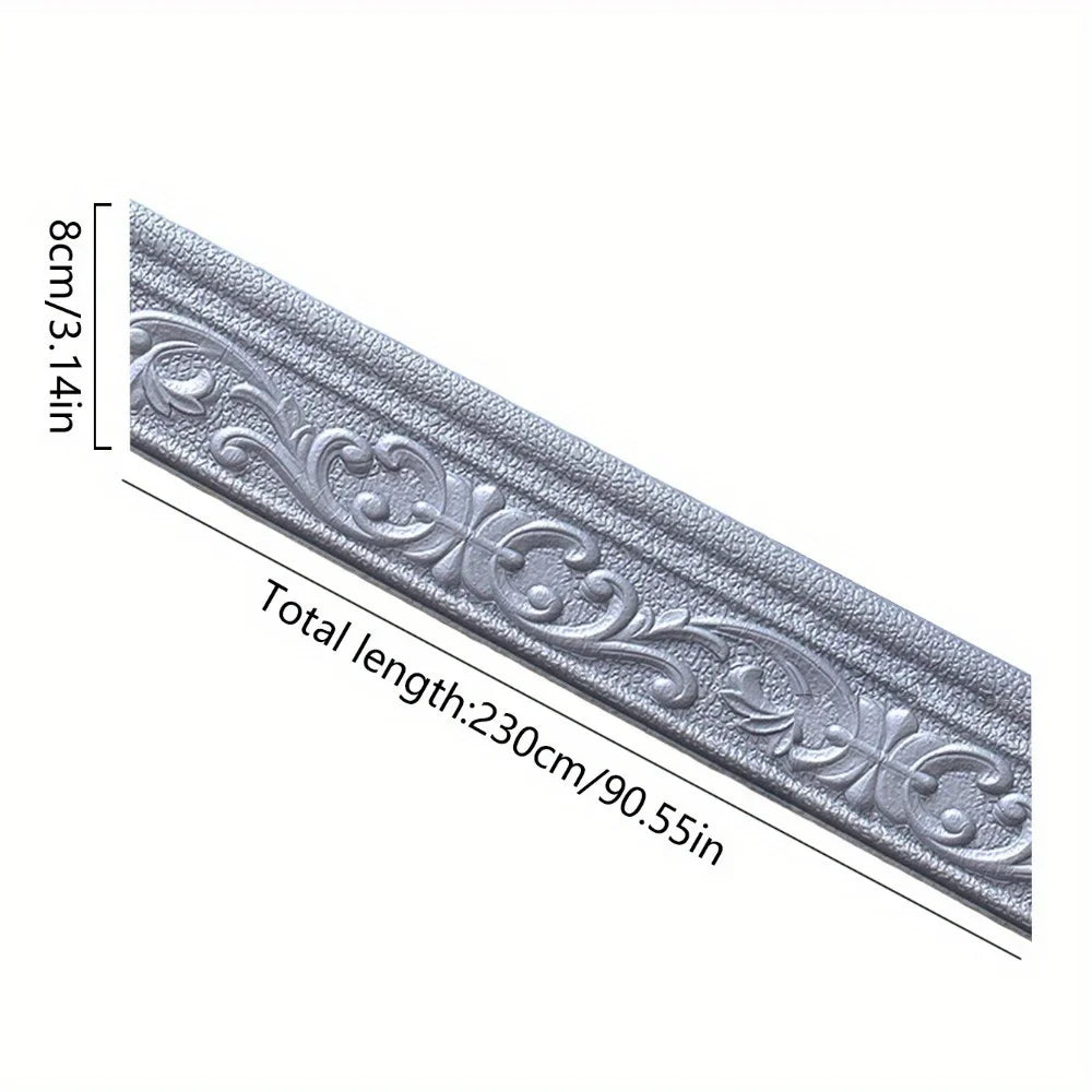 3D Self-Adhesive Foam Wall Trim Strip – Door Frame Edge & Corner Decorative Wall Trim Qme