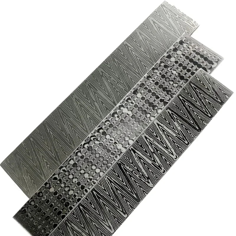Damascus Steel Blade Billet 58HRC VG10 DIY Knife Making Blank Knife Making Billet Qst