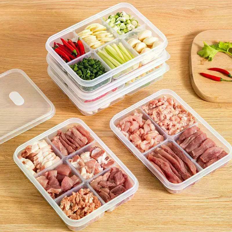 Food Grade Sealed Refrigerator Storage Box | Meal Prep Crisper Food Storage Container Qme