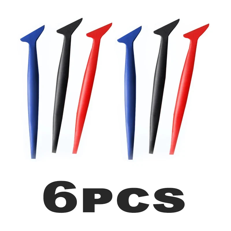 Car Micro Squeegee Set – Vinyl Wrap & Tint Slot Tool Auto Vinyl Wrap Tool Qme 2Sets(6PCS)