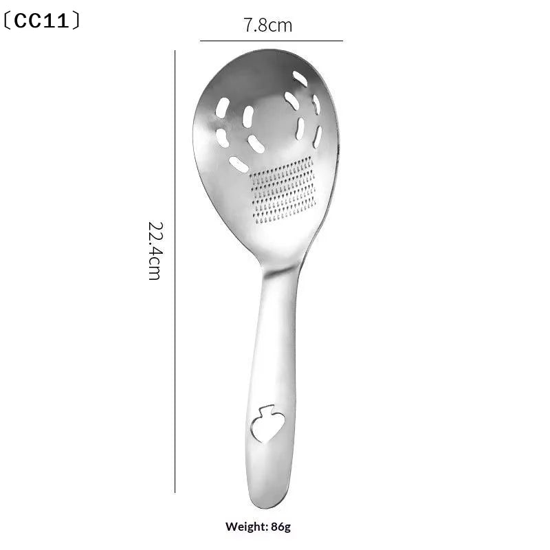 3-in-1 Potato Masher, Slotted Spoon & Egg Separator | Qme Kitchen Utensil Set Qme