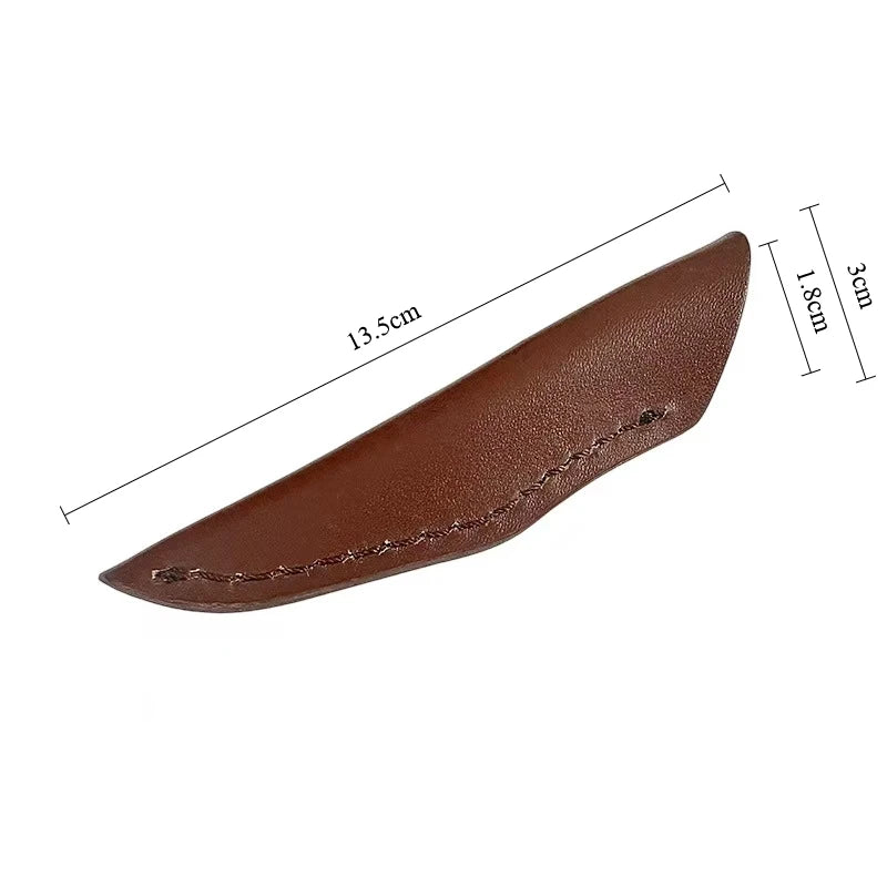 Cowhide Leather Knife Sheath with Cut-Resistant Strip Leather Knife Sheath Qst NO.28