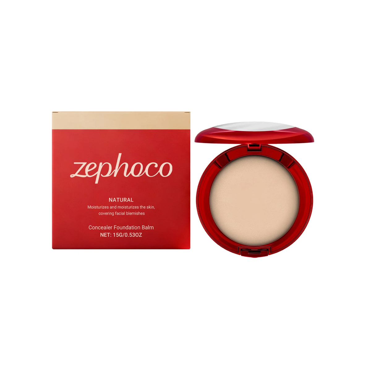 Zephoco Balm Foundation Cream – High Coverage Concealer 15g Foundation Cream Qst Natural