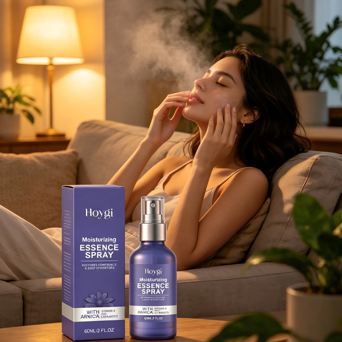 Hoygi Ceramide Arnica Face Mist – Deep Hydration Spray Facial Essence Mist Qst