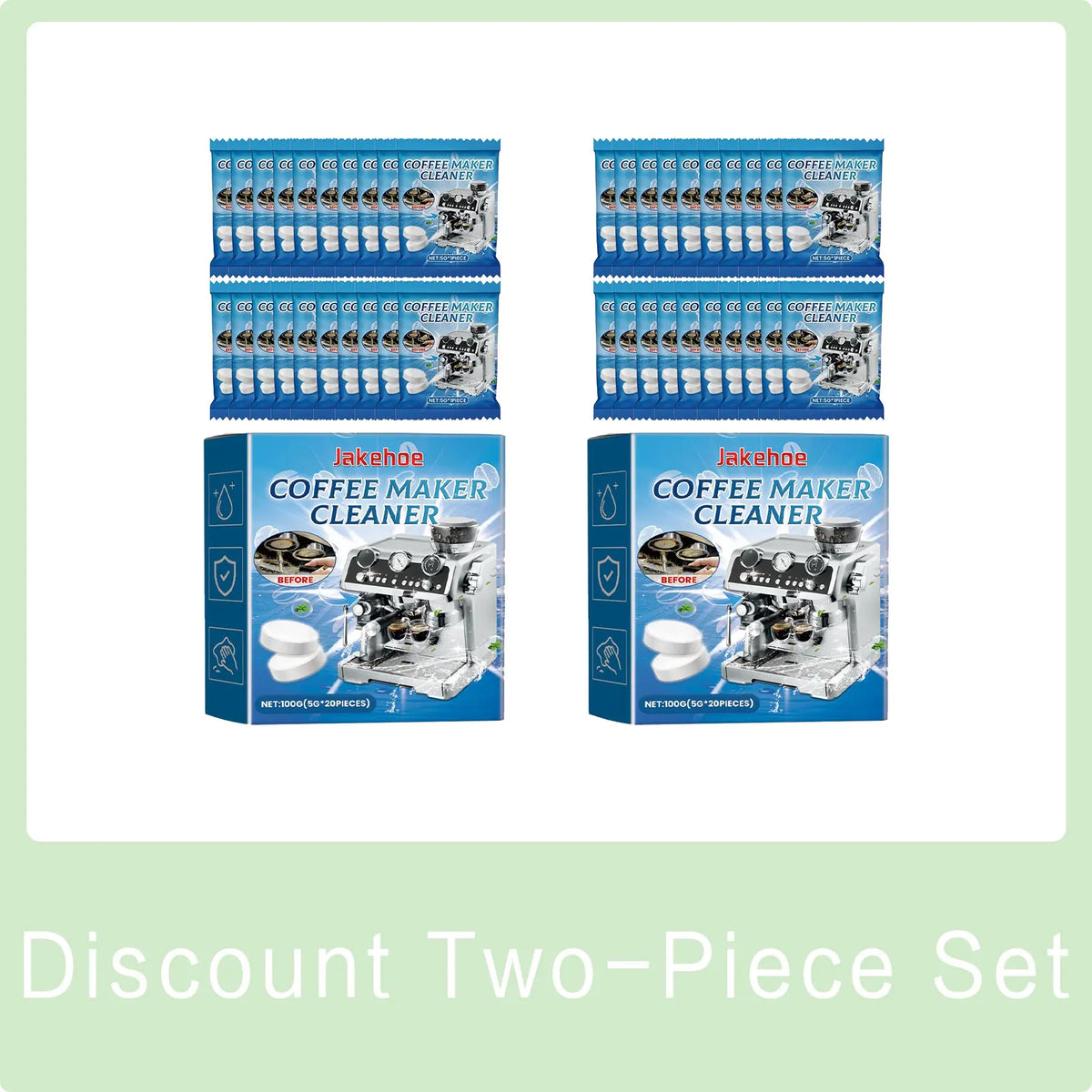 Coffee Machine Descaling & Cleaning Effervescent Tablets Descaling Tablets Qme 200g Boxed