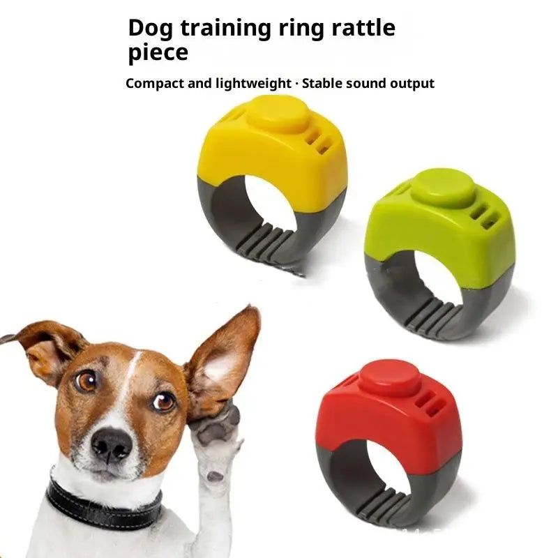 Pet Ring Finger Clicker – Mini Stainless Steel Dog Training Tool Pet Training Clicker Qst