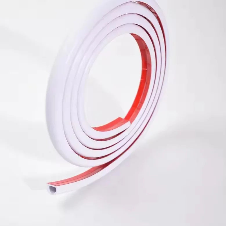 Self-Adhesive Floor Cable Cover PVC Cord Protector 1–3m Floor Cable Cover Qme D15-White 1m