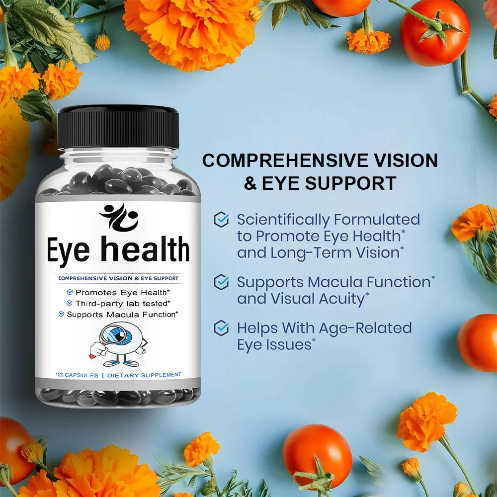 Kenofor Eye Health Capsules – Lutein, Zeaxanthin, Vitamins A & E Eye Health Supplement Qst