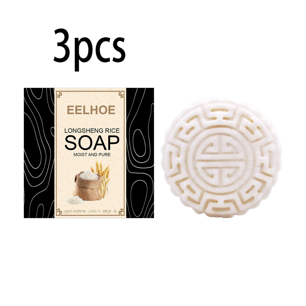 Rice Water Shampoo Bar – Nourishing Solid Hair Cleanser Solid Shampoo Bar Qst 3pcs
