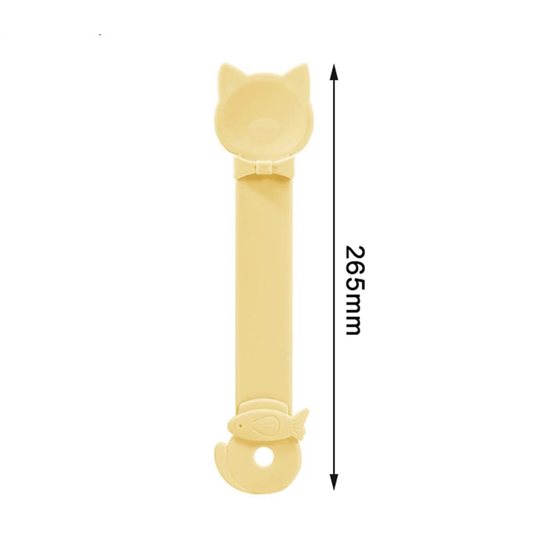Long Handle Cat Treat Squeeze Feeder Spoon – Pet Food Dispenser Cat Treat Feeder Qst