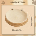 Boho Cotton Rope Cat Scratch Bowl Bed – Kitten Ear Design Cat Scratch Bed Qst D