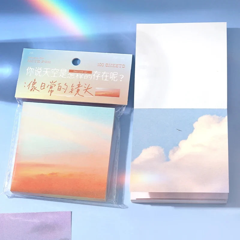 Colorful Clouds To-Do List Notepad – 100–600 Sheets, 7 Colors To-Do List Notepad Qme