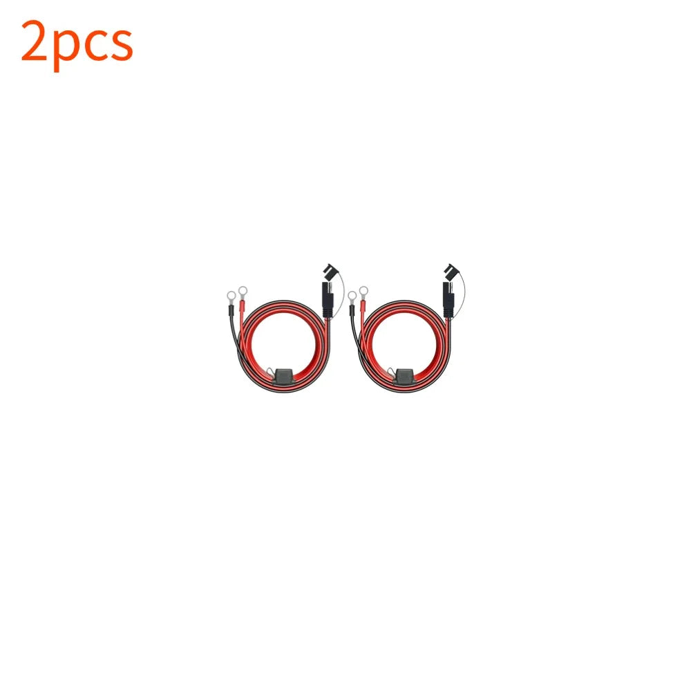 SAE Quick Disconnect Motorcycle Battery Charger Cable 10A Battery Charger Cable Qme 2pcs