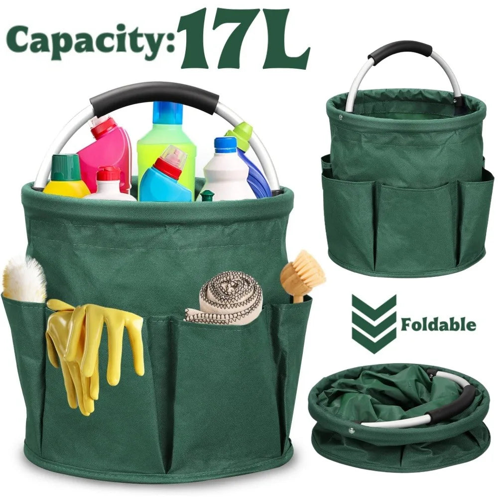 17L Foldable Storage Bucket 600D Oxford Cloth Tool Organizer Foldable Storage Organizer Qme