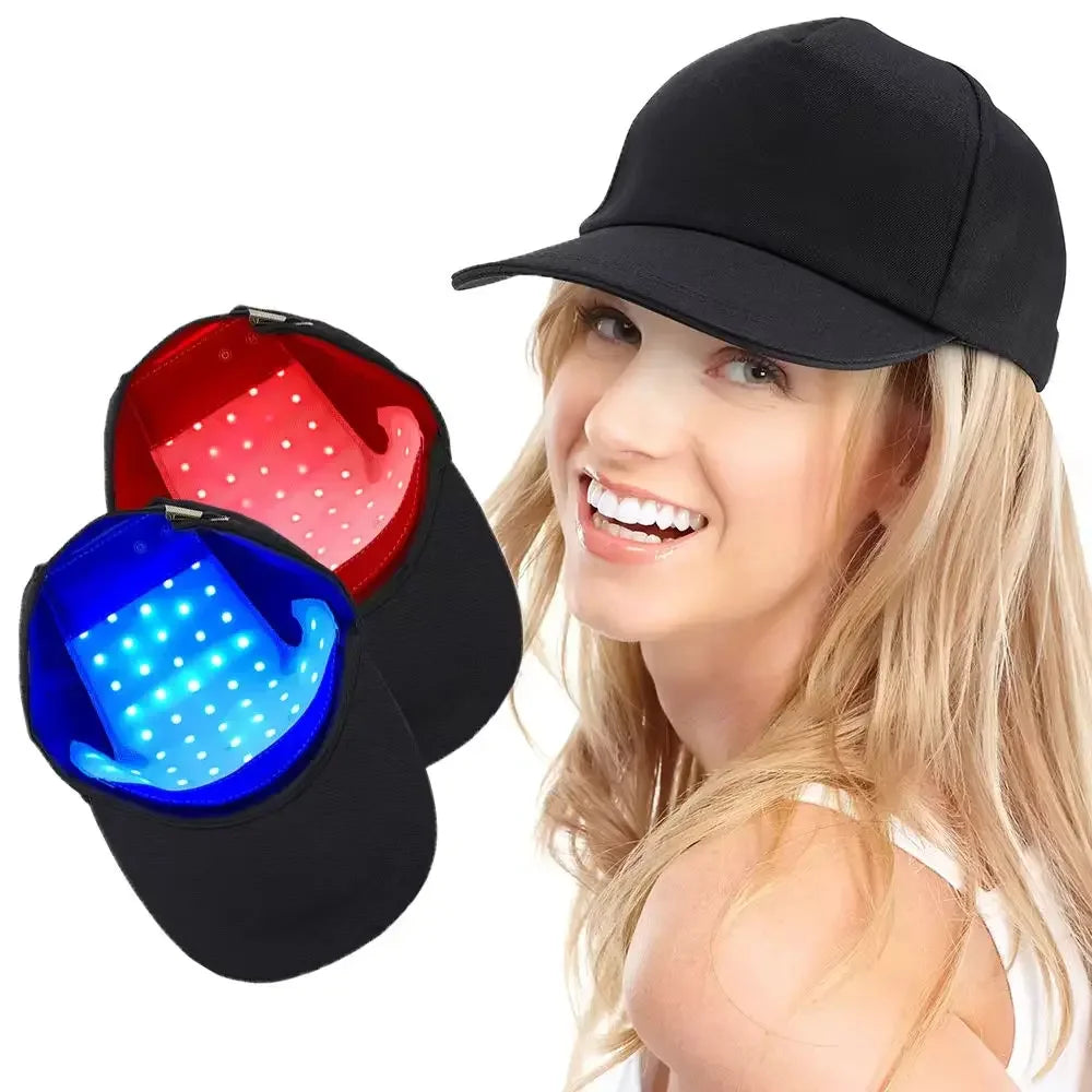 ZONGKUNG Wireless Red & Blue Light Therapy Cap for Hair Growth LED Hair Growth Cap Qst