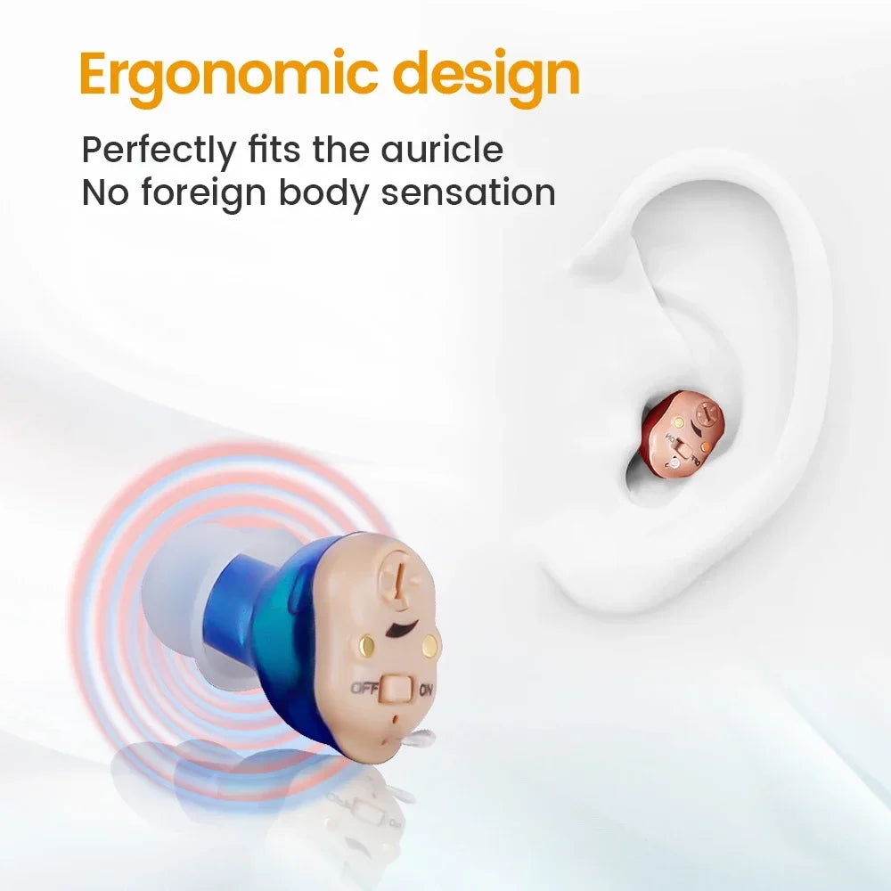 XceeFit ITE Mini Rechargeable Hearing Aid – Invisible Amplifier Rechargeable Hearing Aid Qst