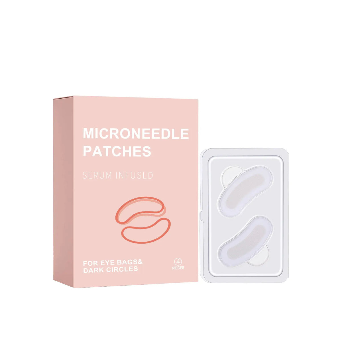 Retinol Microneedle Eye Patches – Firm & Brighten Eye Area Eye Patch Mask Qme 4 pairs Boxed