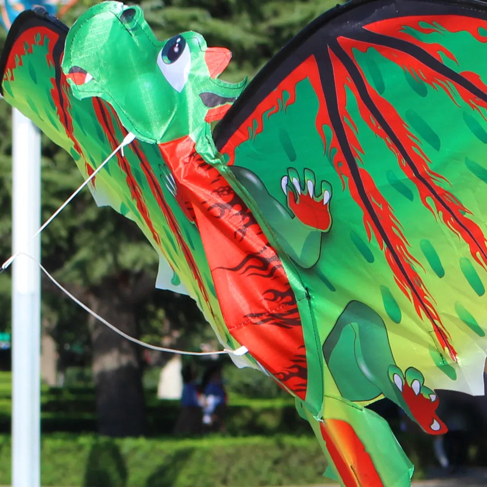 3D Dragon Kite for Kids – Outdoor Flying Toy with Tail Kids Outdoor Kite Qme