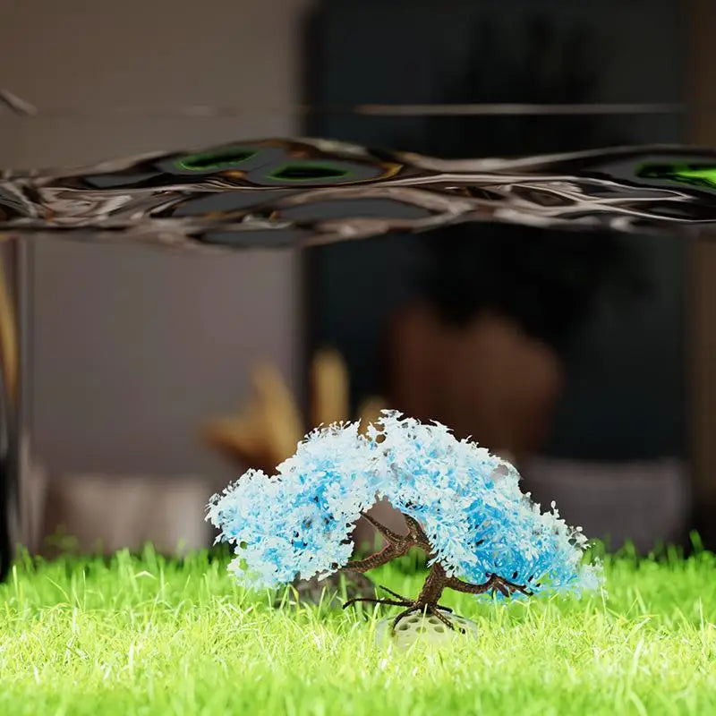 Artificial Cherry Blossom Tree Fish Tank Aquarium Decoration Aquarium Decoration Qme