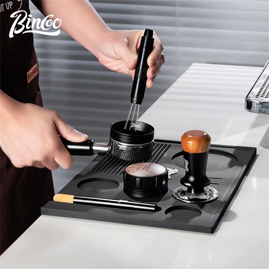 Bincoo Coffee Bar Mat Heavy Duty PVC with Drainage Area Coffee Bar Mat Qst
