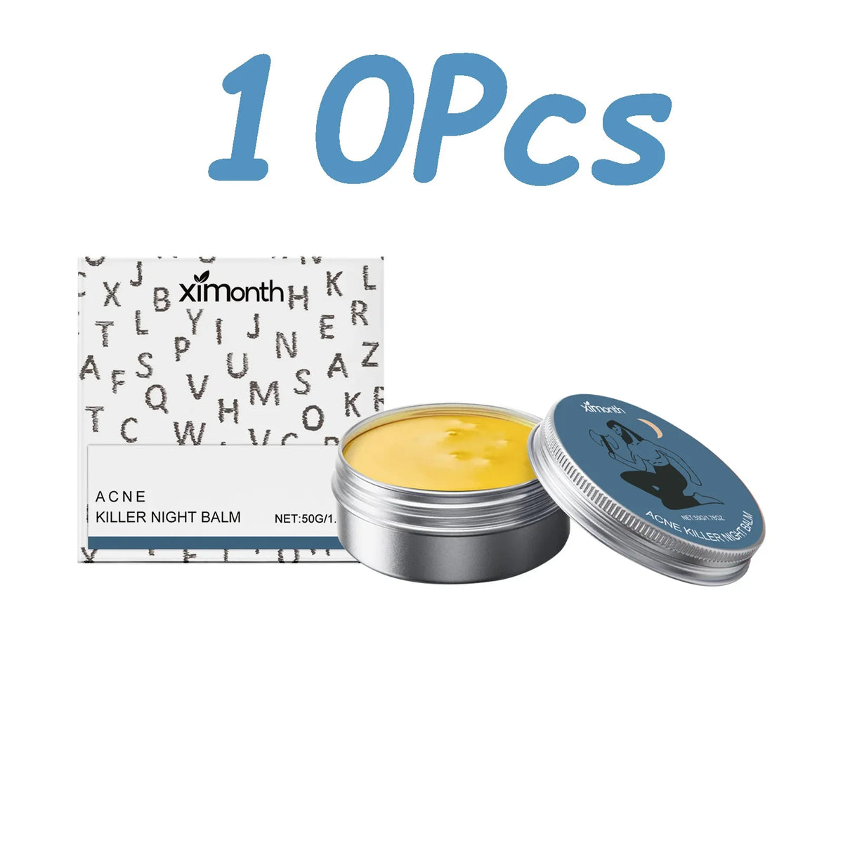 Oil-Balancing Blemish Face Cream – Pore Minimizing & Hydrating Face Cream Qme 10 x 50g Boxed