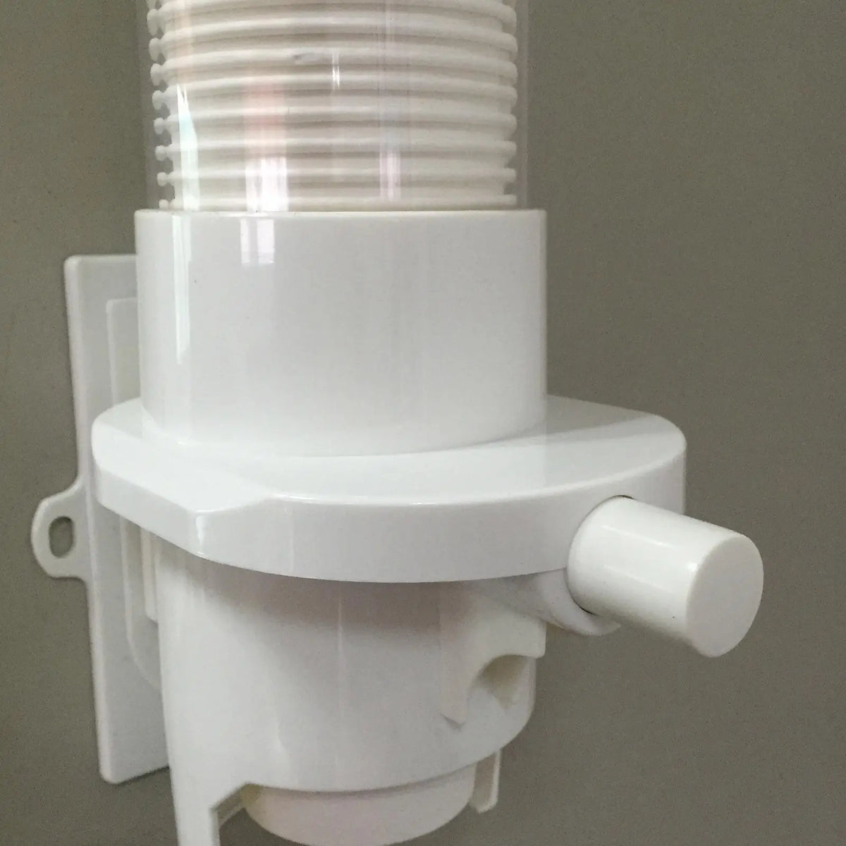 Wall Mount Paper Cup Dispenser – Push Button, Fits 7oz Cups Cup Dispenser Qst