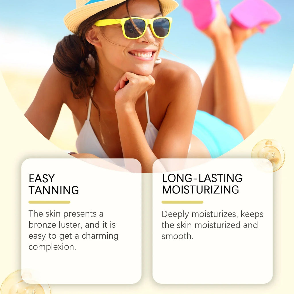 Qme Tanning Accelerator Gel – Sunless Self-Tanner Body & Face Sunless Self-Tanner Qme