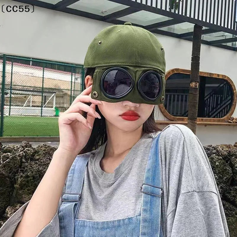 Backwards Glasses Baseball Cap – Unisex Street Style Hat Baseball Cap Qst