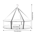 Flat Foldable Sweater Drying Rack – 2-Layer Mesh Clothes Dryer Clothes Drying Rack Qme 2 Tier