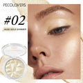 Face Highlight Palette – White, Silver & Champagne Glow Face Highlight Palette Qme 02