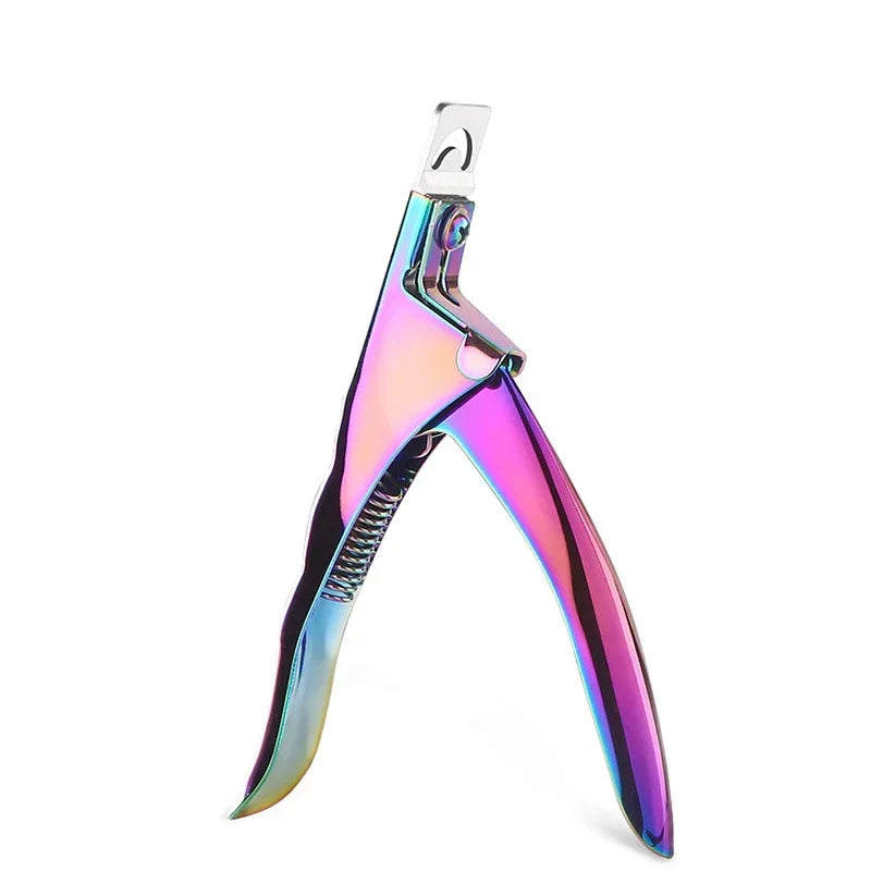 U-Shape French Nail Clippers – False Tip Edge Cutter | Qme Nail Art Clipper Qme Colorful