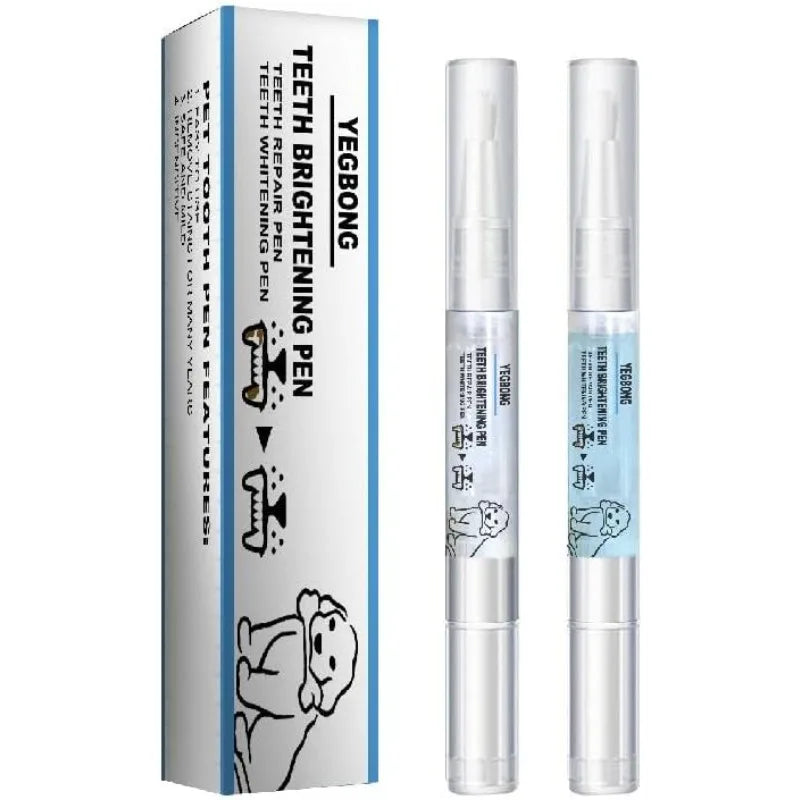 Pet Toothbrush Pens 2-Pack – Teeth Cleaning for Cats & Dogs Pet Toothbrush Qme