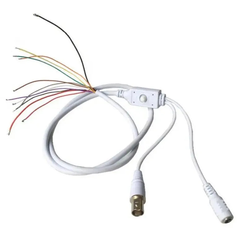 OSD Menu Camera Cable 5-Way Switch BNC+DC Power Video Tail Camera Control Cable Qme