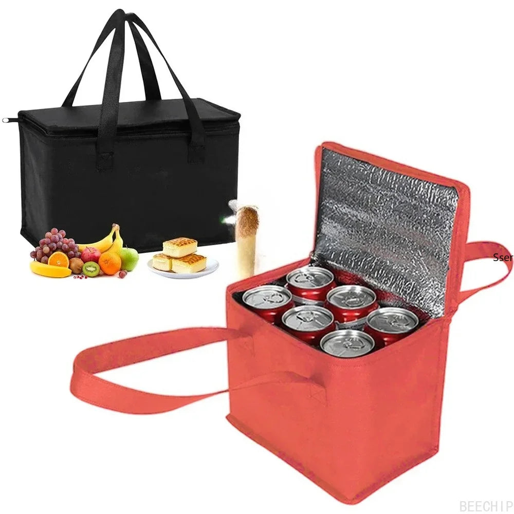 Portable Insulated Lunch Cooler Bag – Foldable Thermal Tote Insulated Cooler Bag Qst