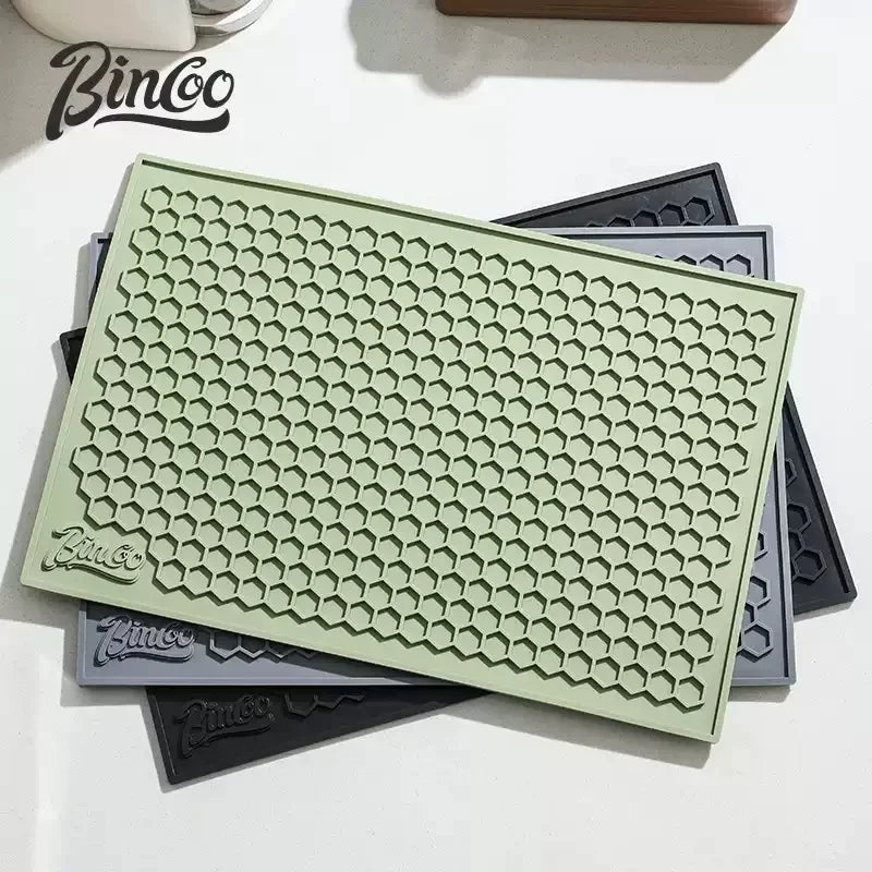 Bincoo 45x30cm Silicone Barista Tamping Mat – Non-Slip Espresso Barista Tamping Mat Qst