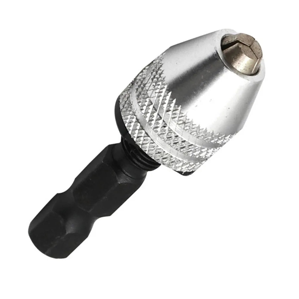 Keyless Drill Chuck Converter 1/4" Hex Shank Bit Collet Drill Chuck Adapter Qme Default Title