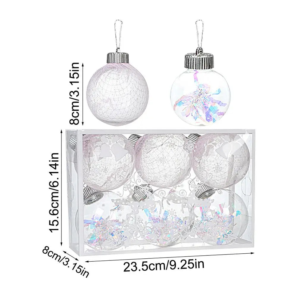 Transparent Christmas Ornament Pendant Balls | Tree & Mall Decor Christmas Ornaments Qme A China Mainland AS SHOW