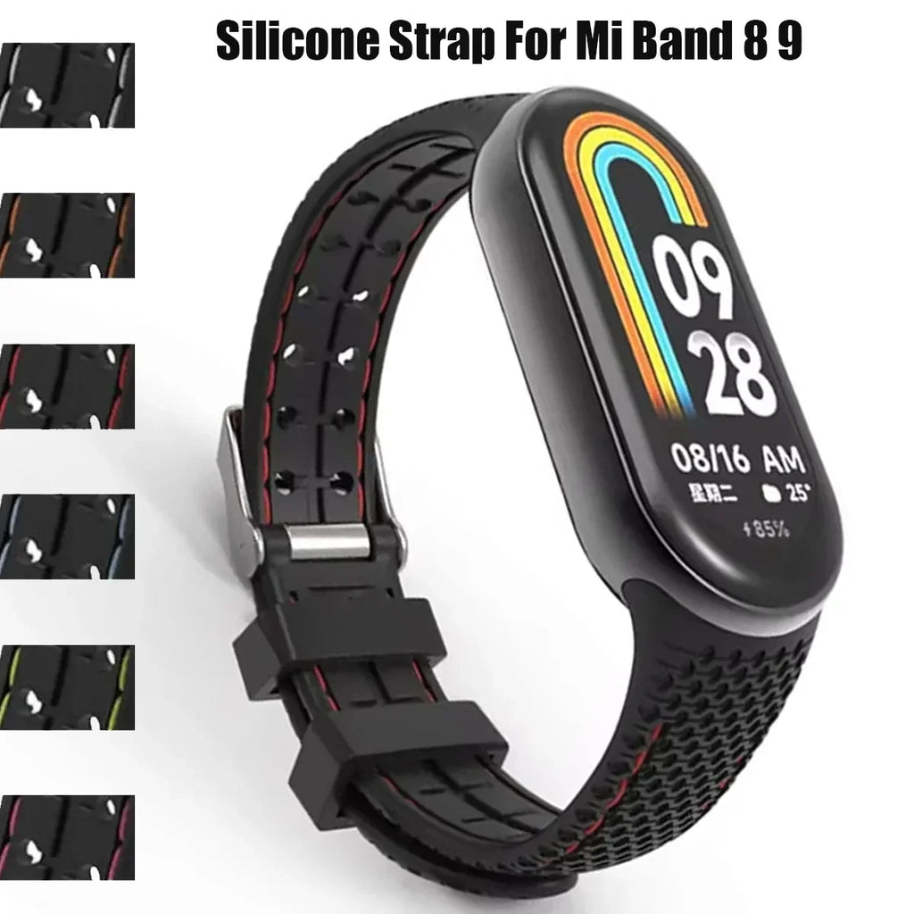 Silicone Replacement Strap for Xiaomi Mi Band 8 & 9 Smartwatch Strap Qme