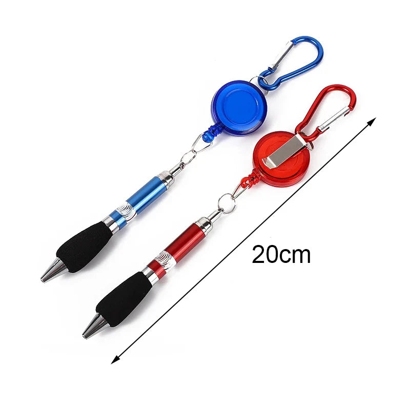 Retractable Keychain Ballpoint Pen with Carabiner Clip Keychain Ballpoint Pen Qme