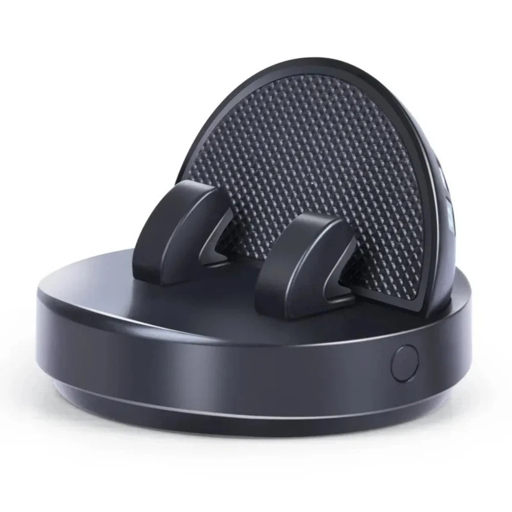 Qme Car Dashboard Phone Mount | 360° Rotation & Parking Card Car Phone Mount Qme Black