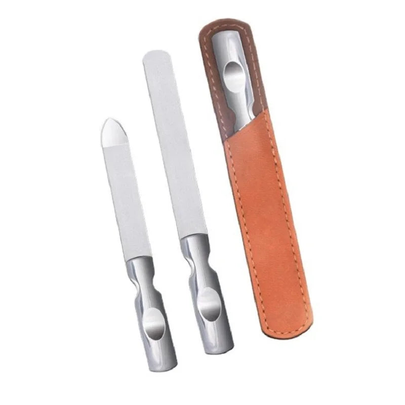 Double Sided Stainless Steel Nail File | Manicure & Pedicure Stainless Steel Nail File Qme